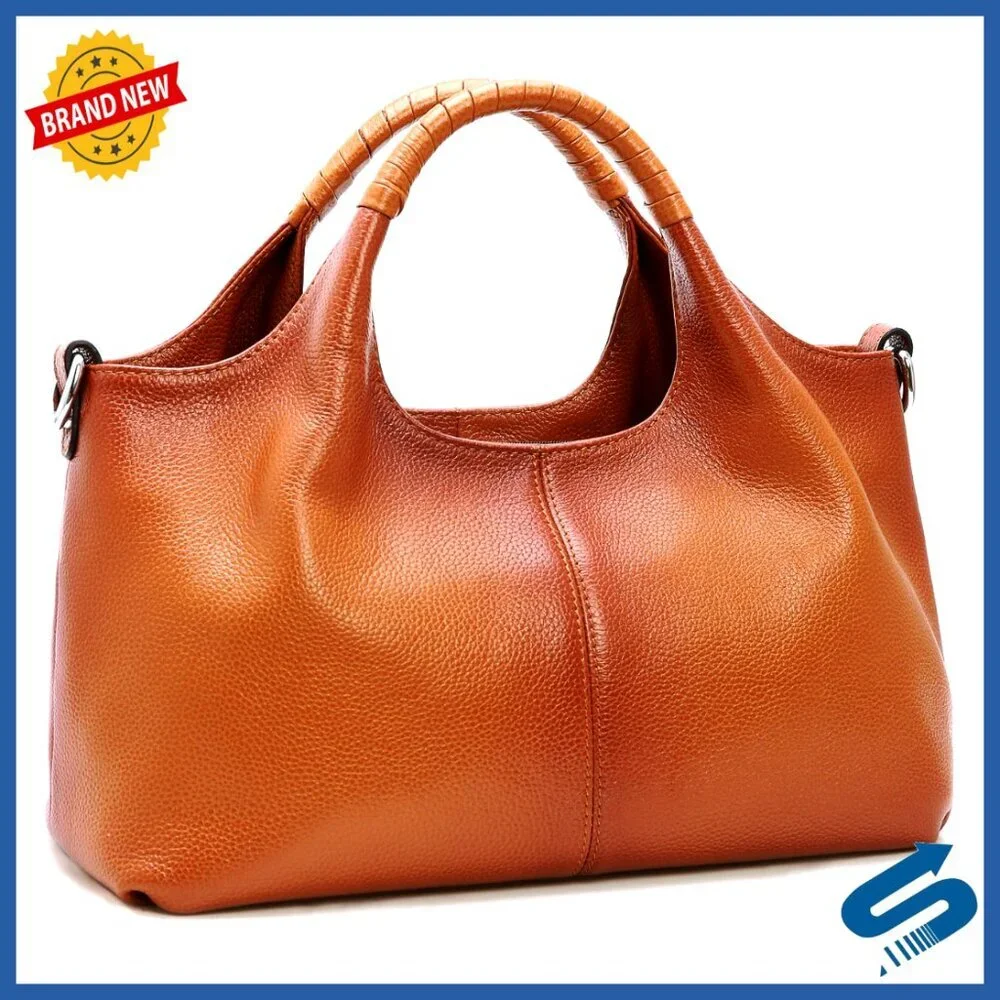 Genuine Leather Shoulder Bag Crossbody Satchel Hobo Tote Medium Size
